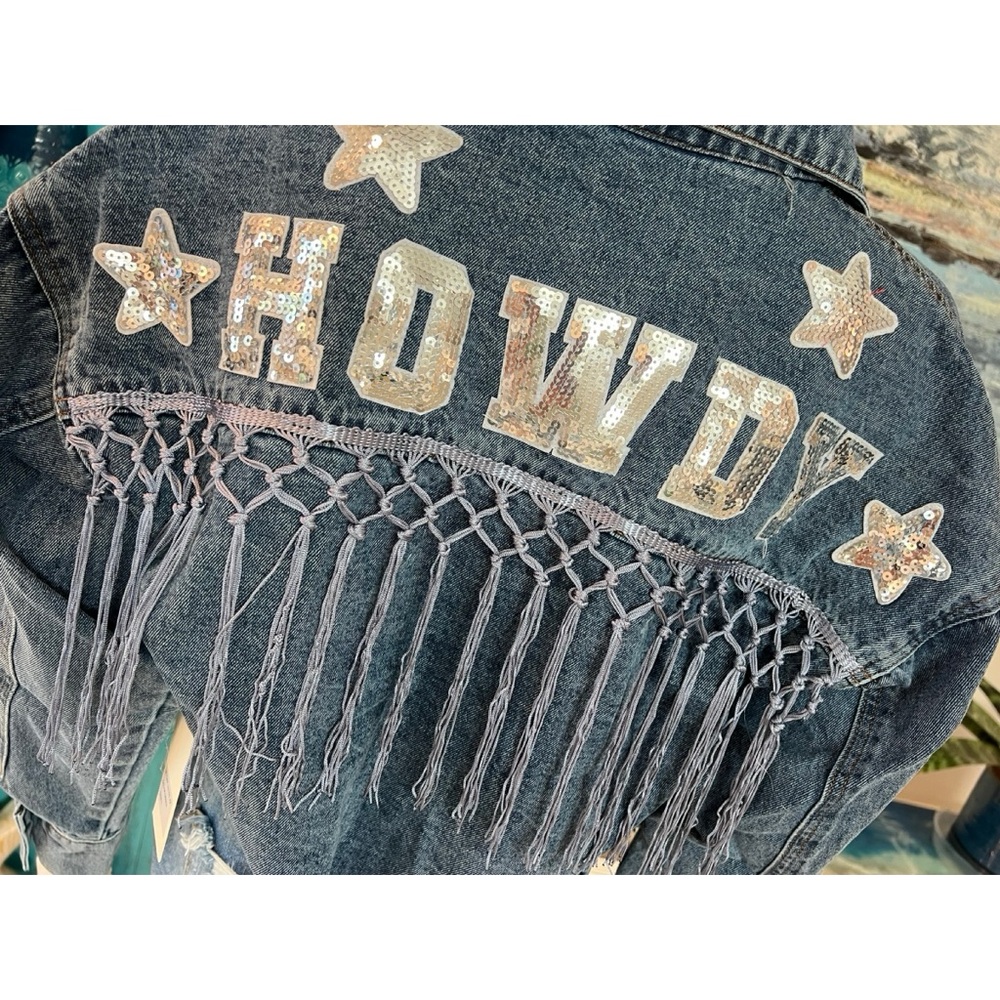 BLUE VELVET Howdy Jean Jacket S M L - Picture 10 of 13